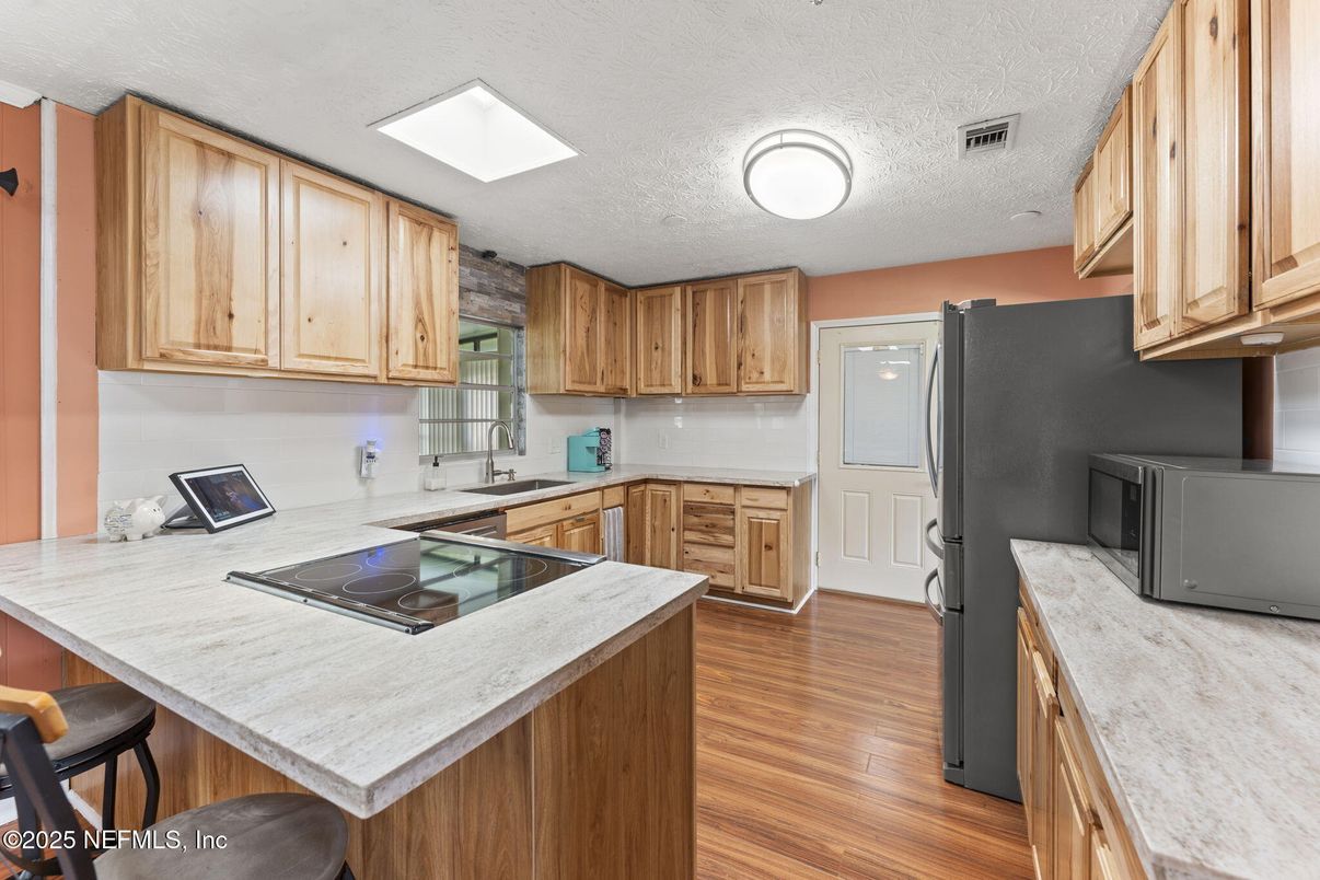 Interior, Kitchen, Wood Texture Flooring