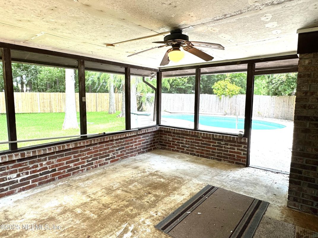 Interior, Stone Walls, Sun Room