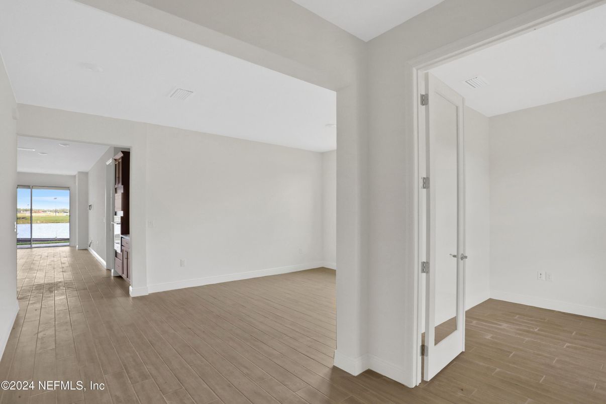 Empty room, Interior, Wood Texture Flooring