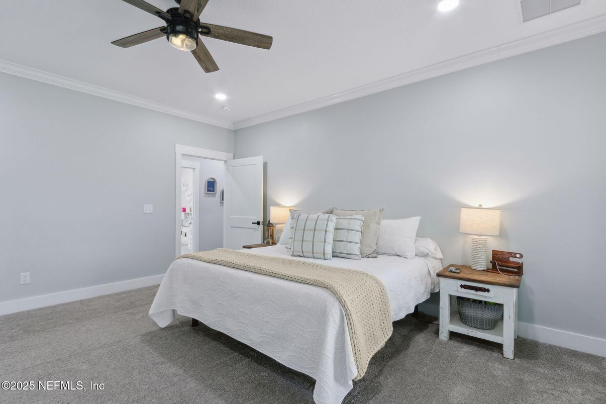 Bedroom, Interior, Recessed Lighting