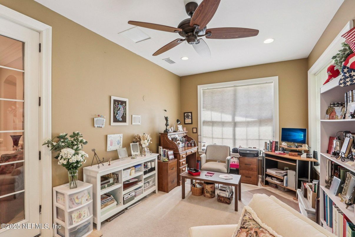 Home Office, Interior, Recessed Lighting