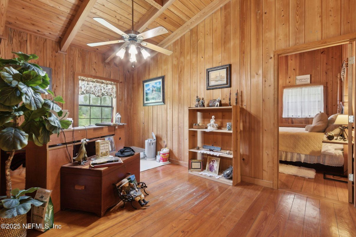 Bedroom, Interior, Wooden Beams, Wooden Ceilings, Wood Texture Flooring, Wooden Walls