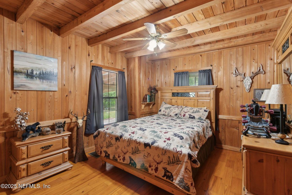 Bedroom, Interior, Wooden Beams, Wooden Ceilings, Wood Texture Flooring, Wooden Walls
