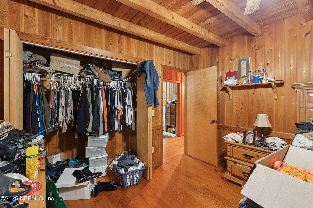 Interior, Walk-in Closets, Wooden Beams, Wooden Ceilings, Wood Texture Flooring, Wooden Walls
