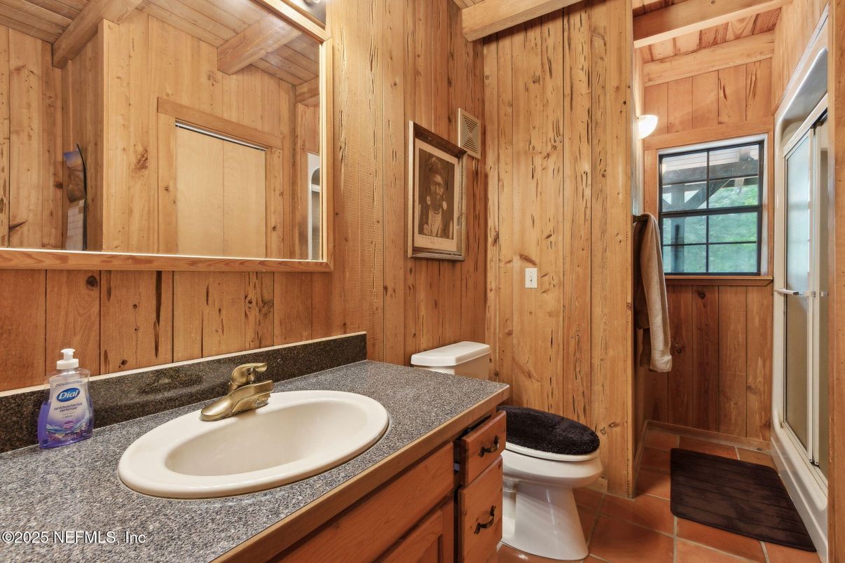 Bathroom, Interior, Wooden Walls