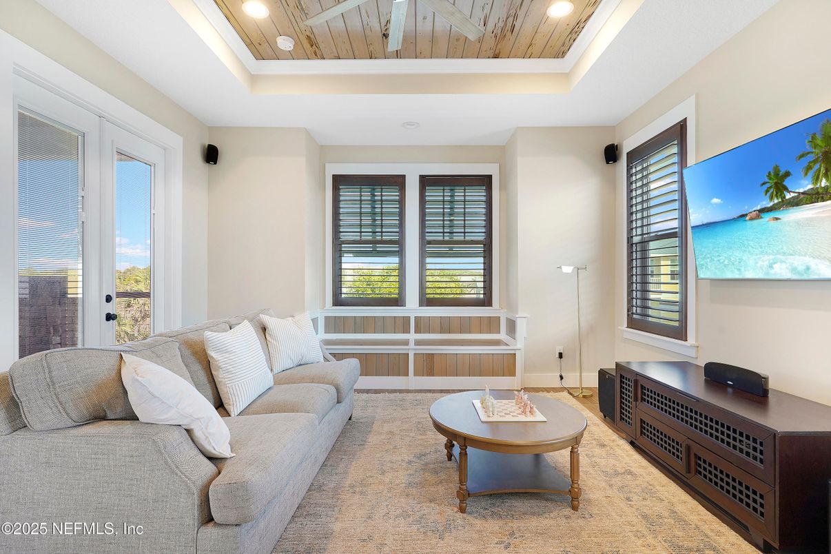 Interior, Living room, Recessed Lighting