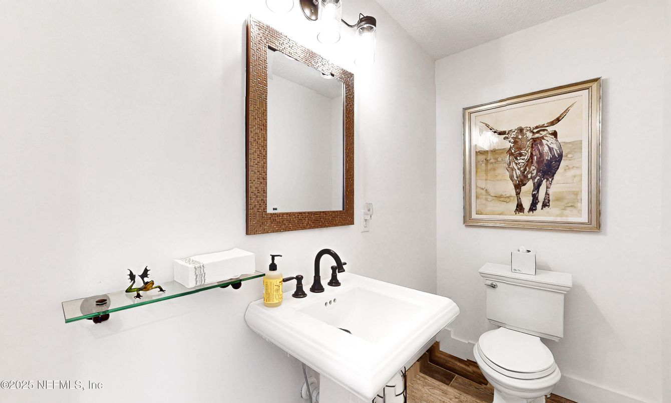 Bathroom, Interior, Wood Texture Flooring