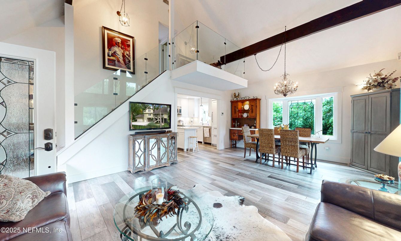 Chandelier, Dining room, Interior, Pendant Lights, Wood Texture Flooring
