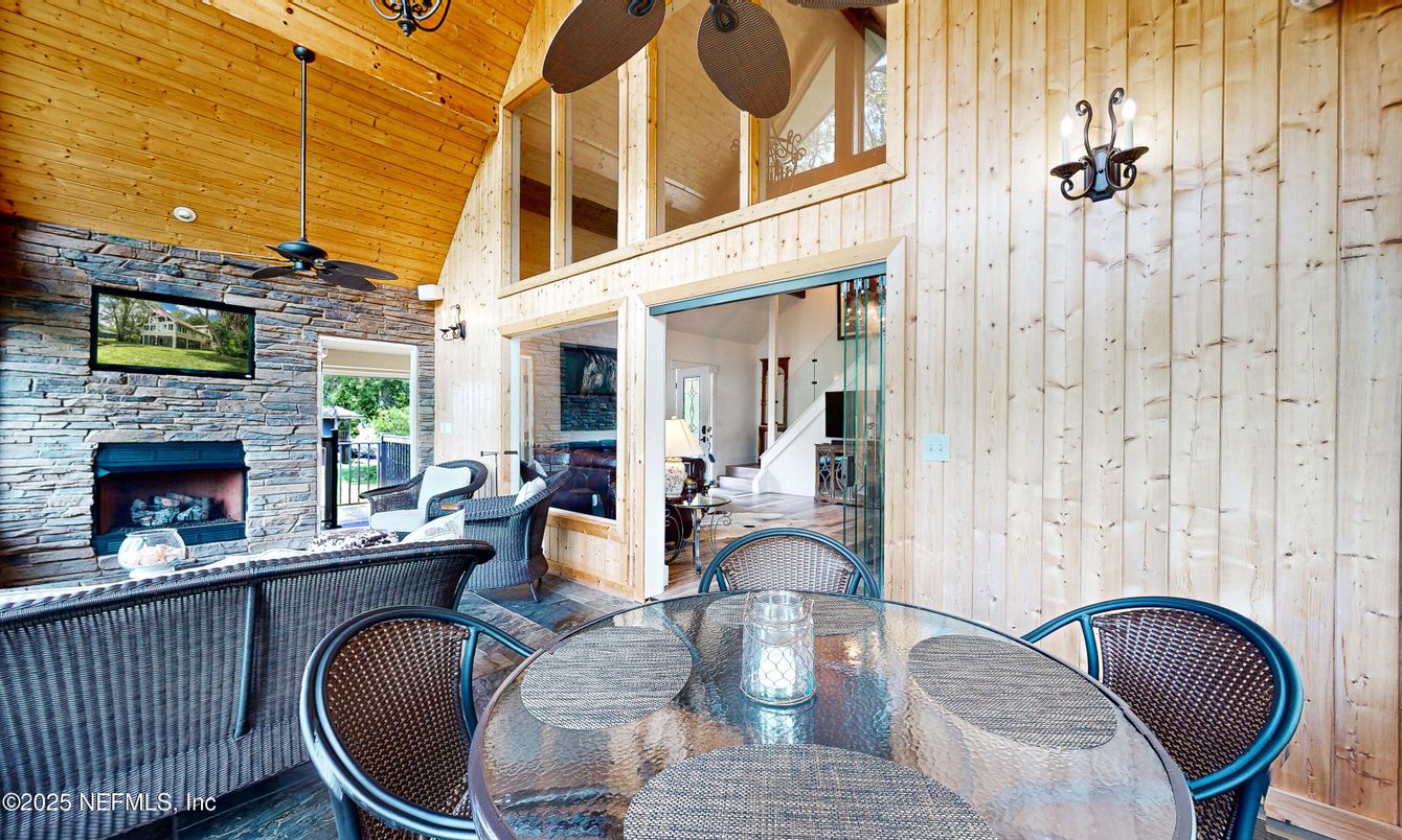 Exterior, Fireplace, Wooden Ceilings, Wooden Walls