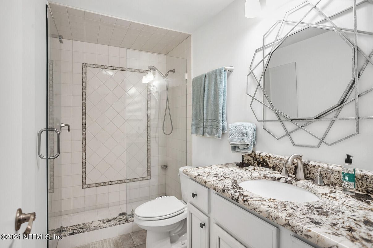 Bathroom, Glass Shower, Interior