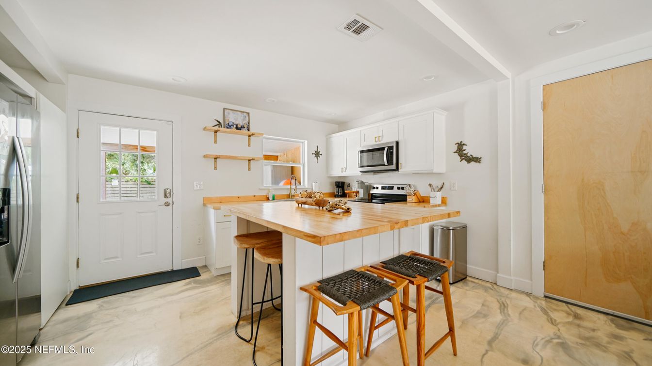 Interior, Kitchen, Marble, Recessed Lighting, Stainless Steel Appliances