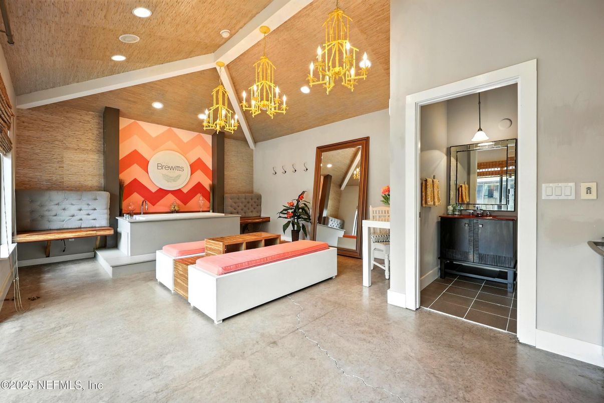 Chandelier, Interior, Recessed Lighting
