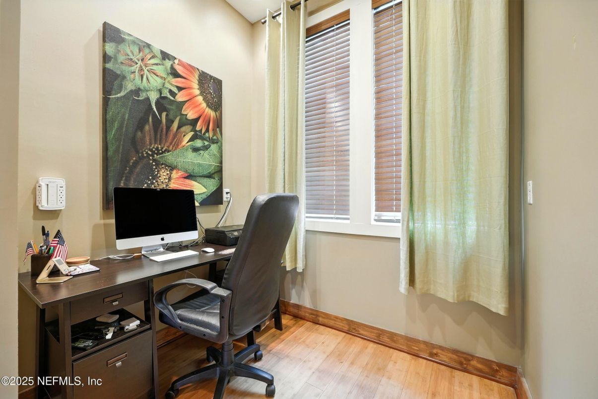 Home Office, Interior, Wood Texture Flooring