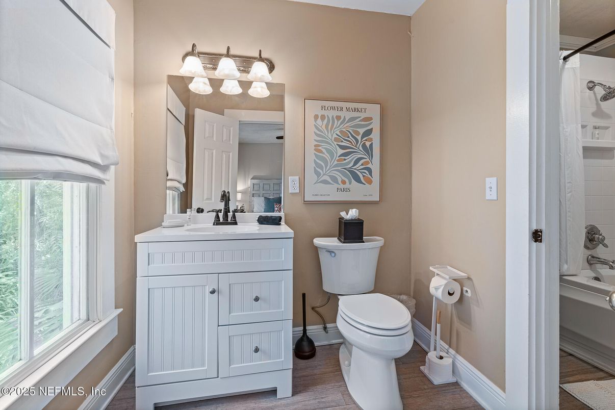 Bathroom, Interior, Wood Texture Flooring