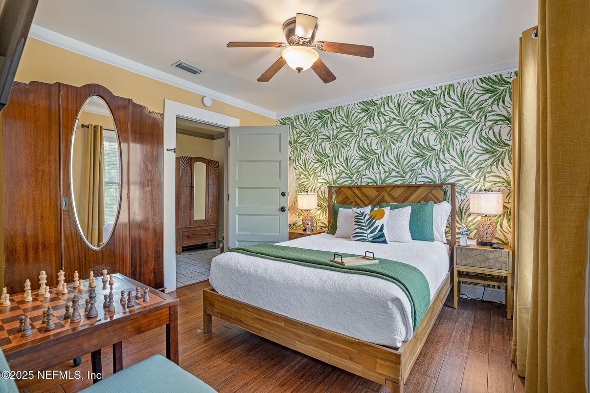 Bedroom, Interior, Wood Texture Flooring