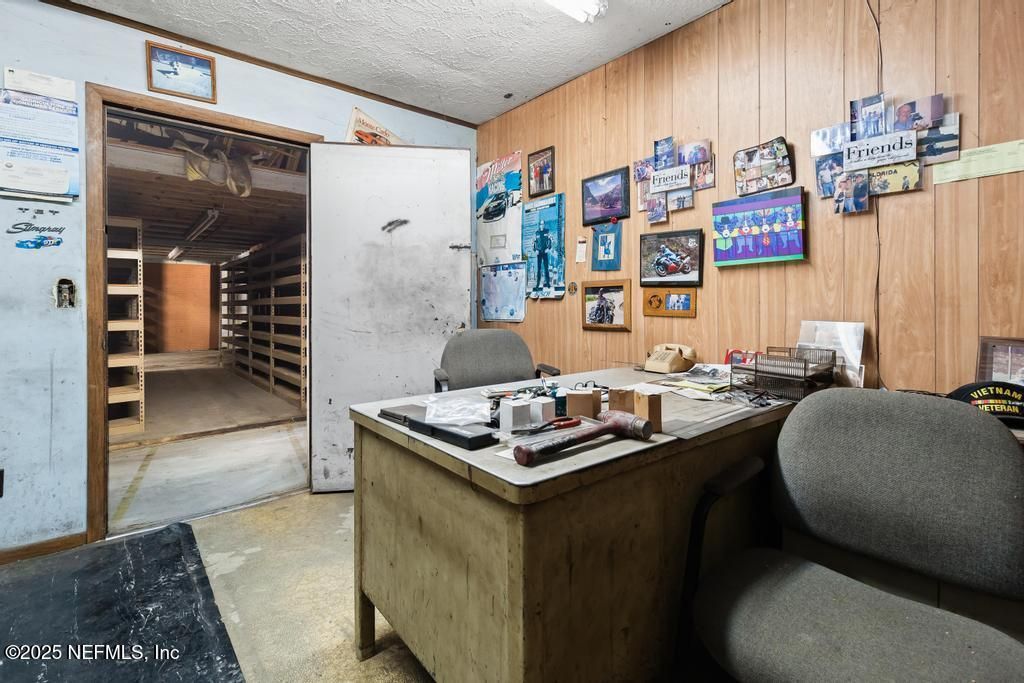 Home Office, Interior, Wooden Walls