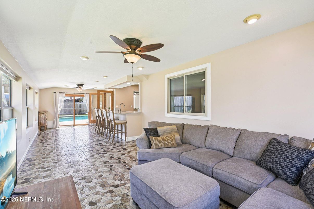 Interior, Kitchen, Living room, Recessed Lighting