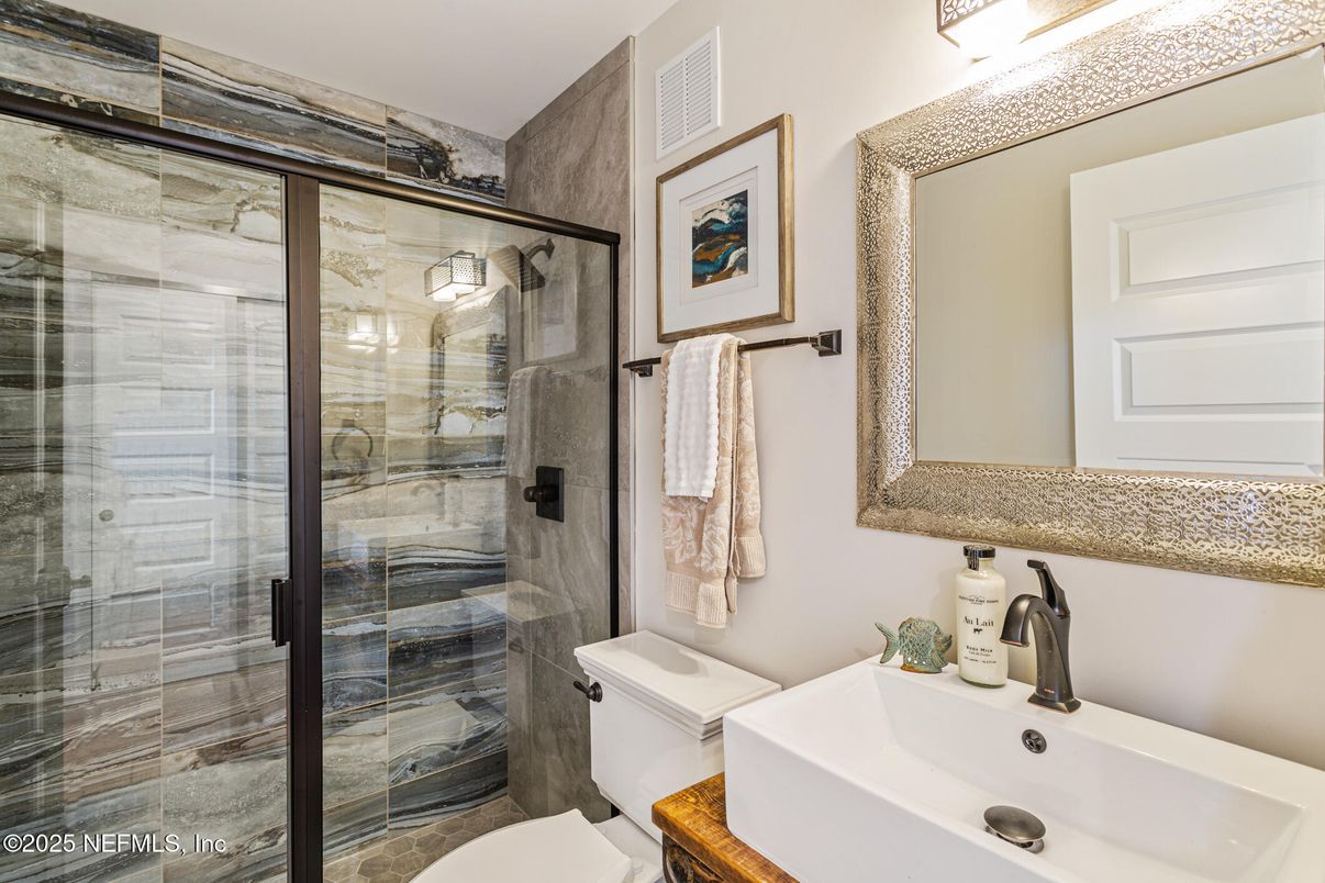 Bathroom, Glass Shower, Interior