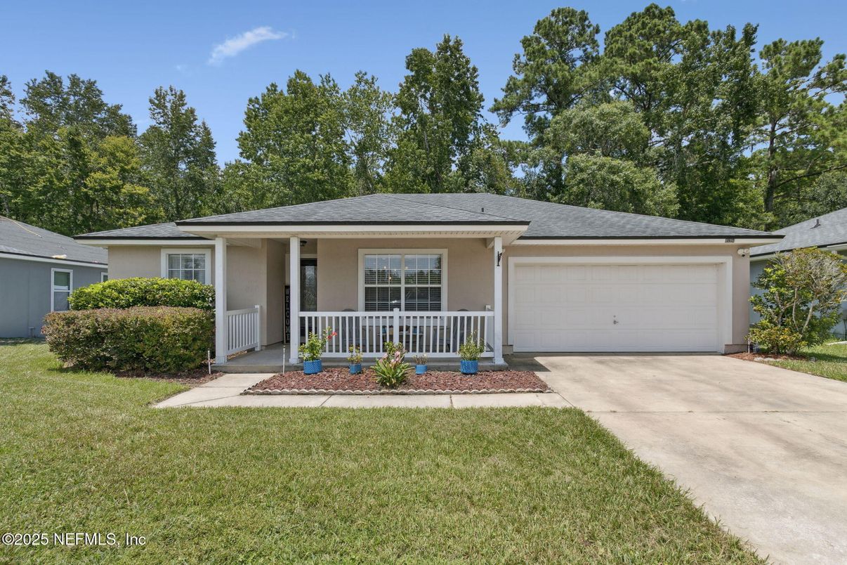 Attached, Backyard, Exterior, Facade, Ranch