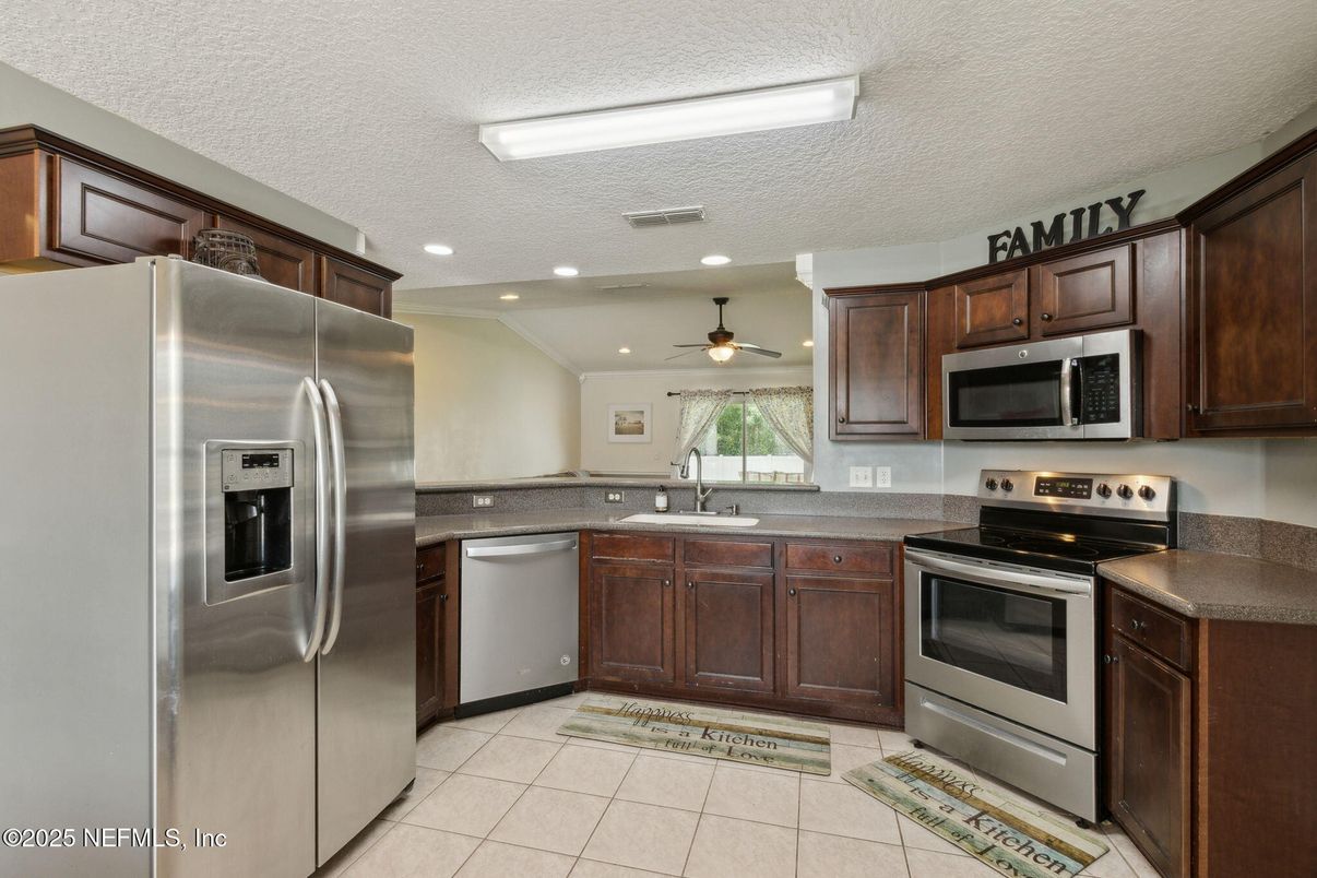 Interior, Kitchen, Recessed Lighting, Stainless Steel Appliances