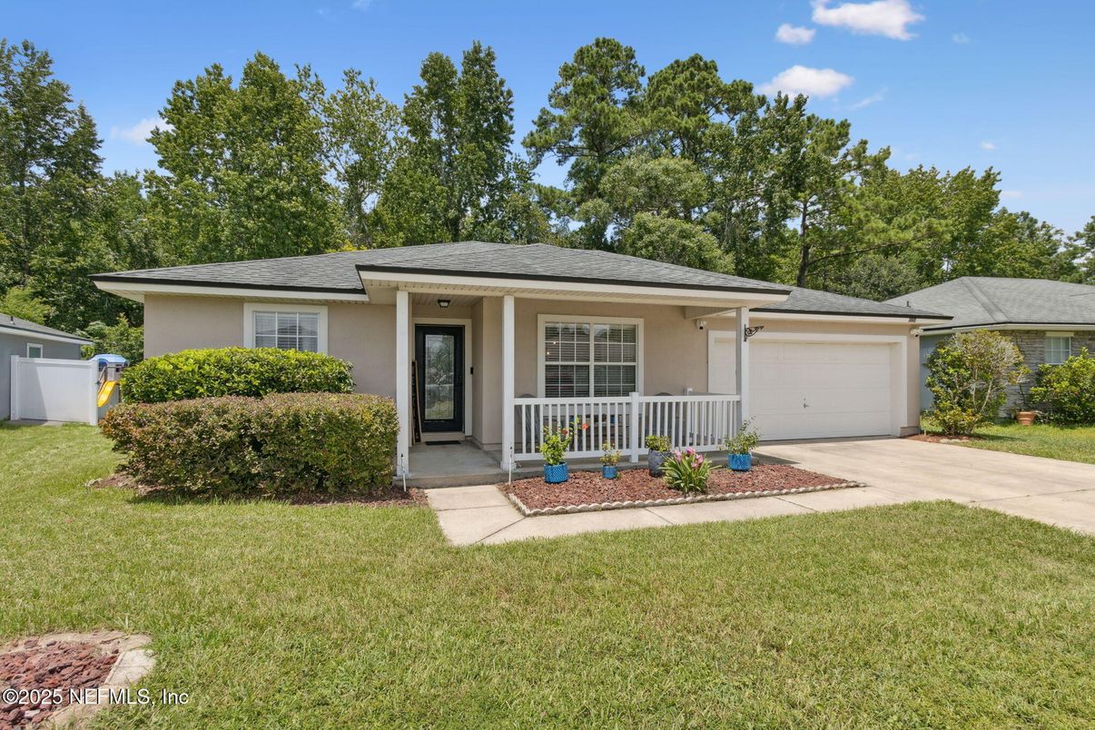 Attached, Backyard, Exterior, Facade, Ranch