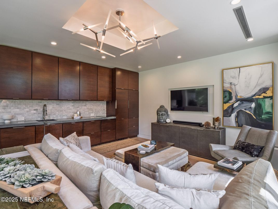 Interior, Living room, Recessed Lighting