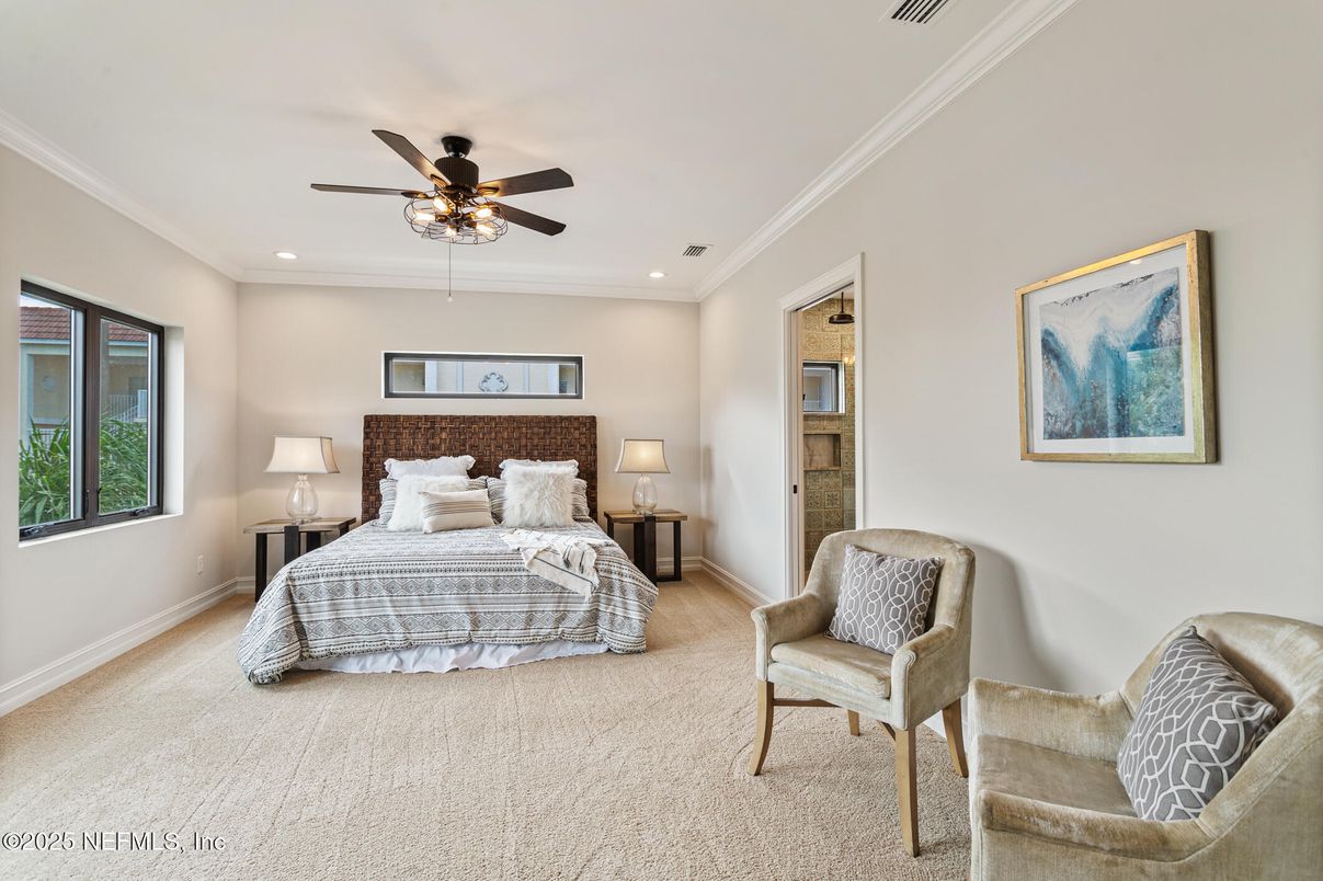 Bedroom, Interior, Recessed Lighting