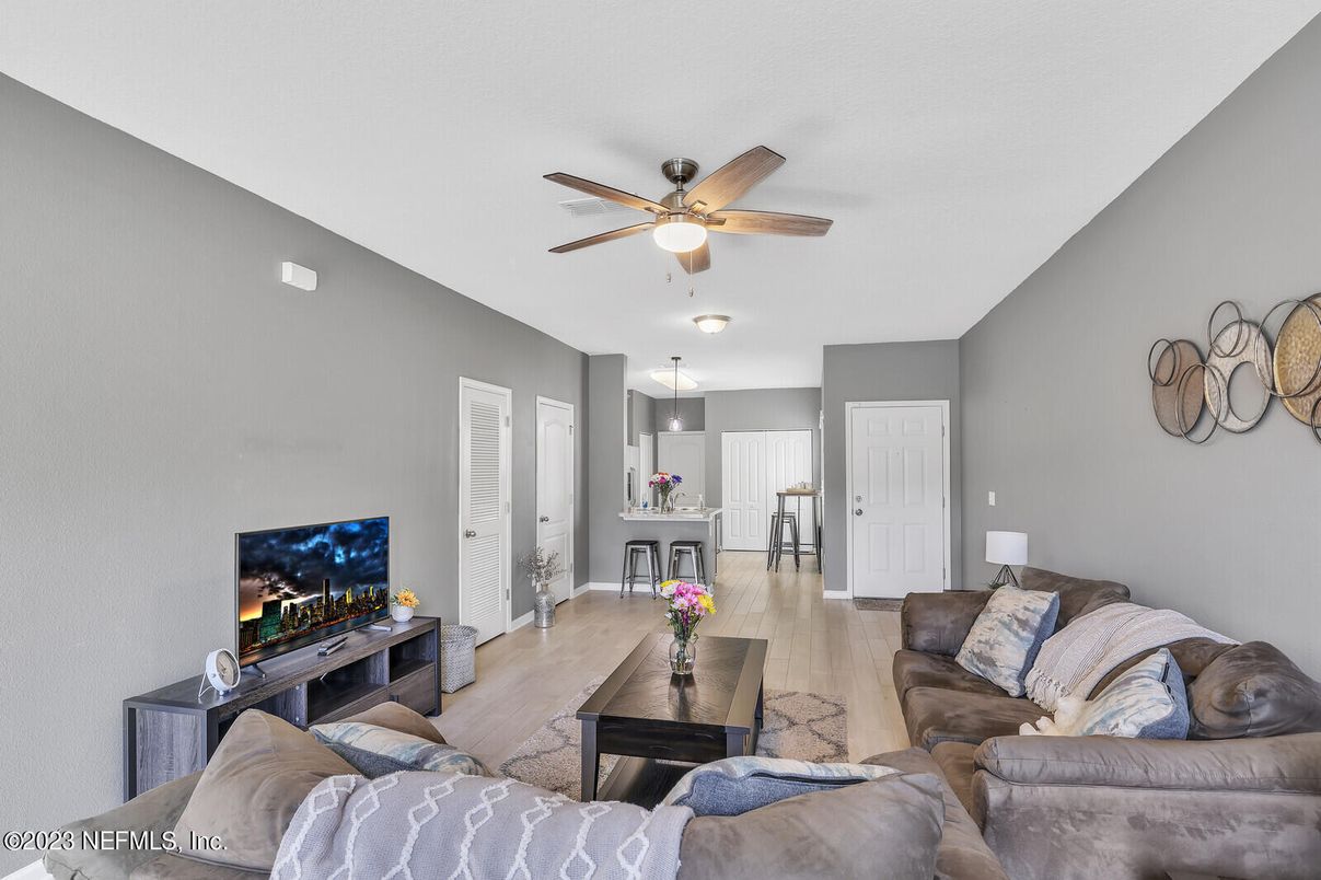 Interior, Kitchen, Living room, Wood Texture Flooring