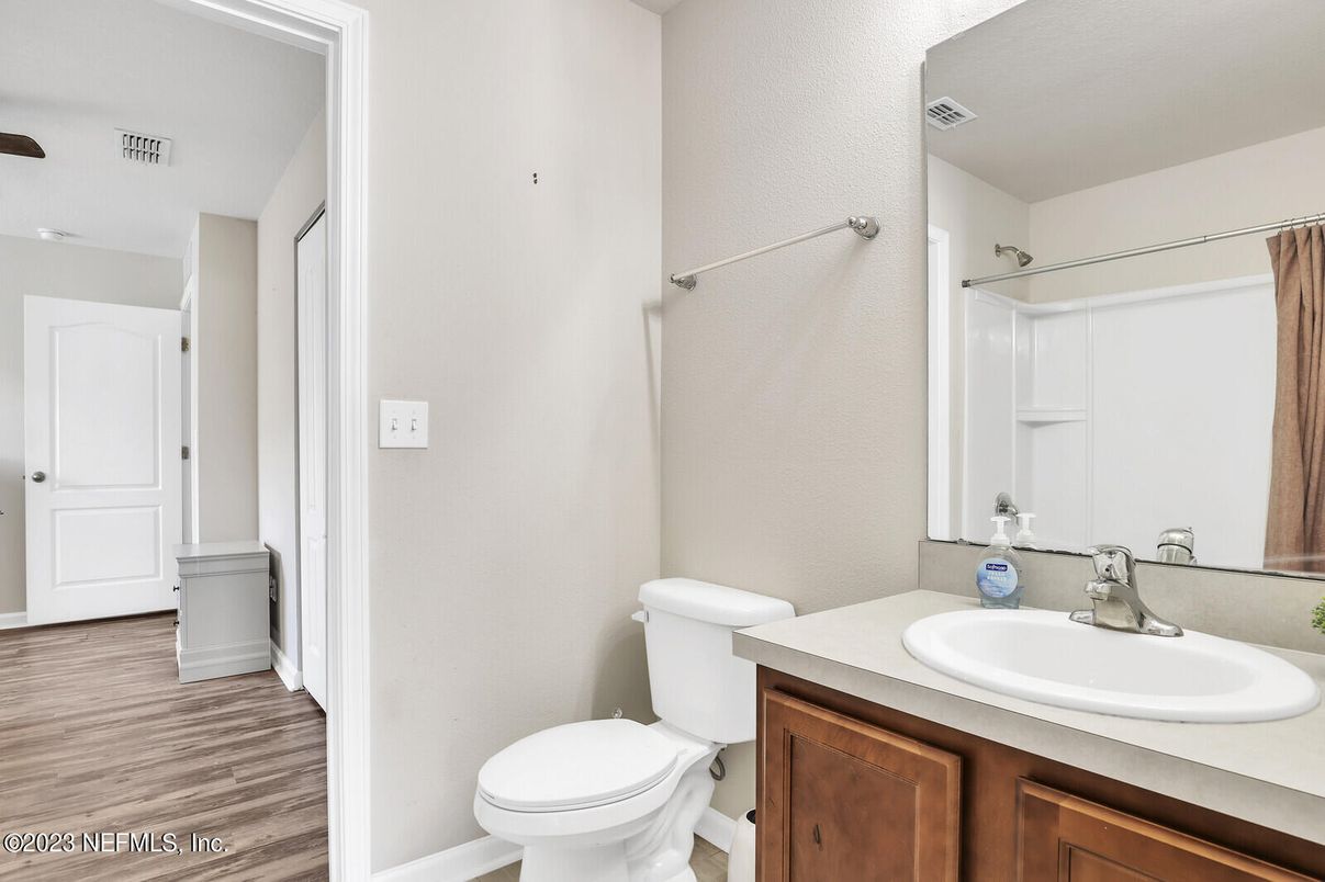 Bathroom, Interior, Wood Texture Flooring