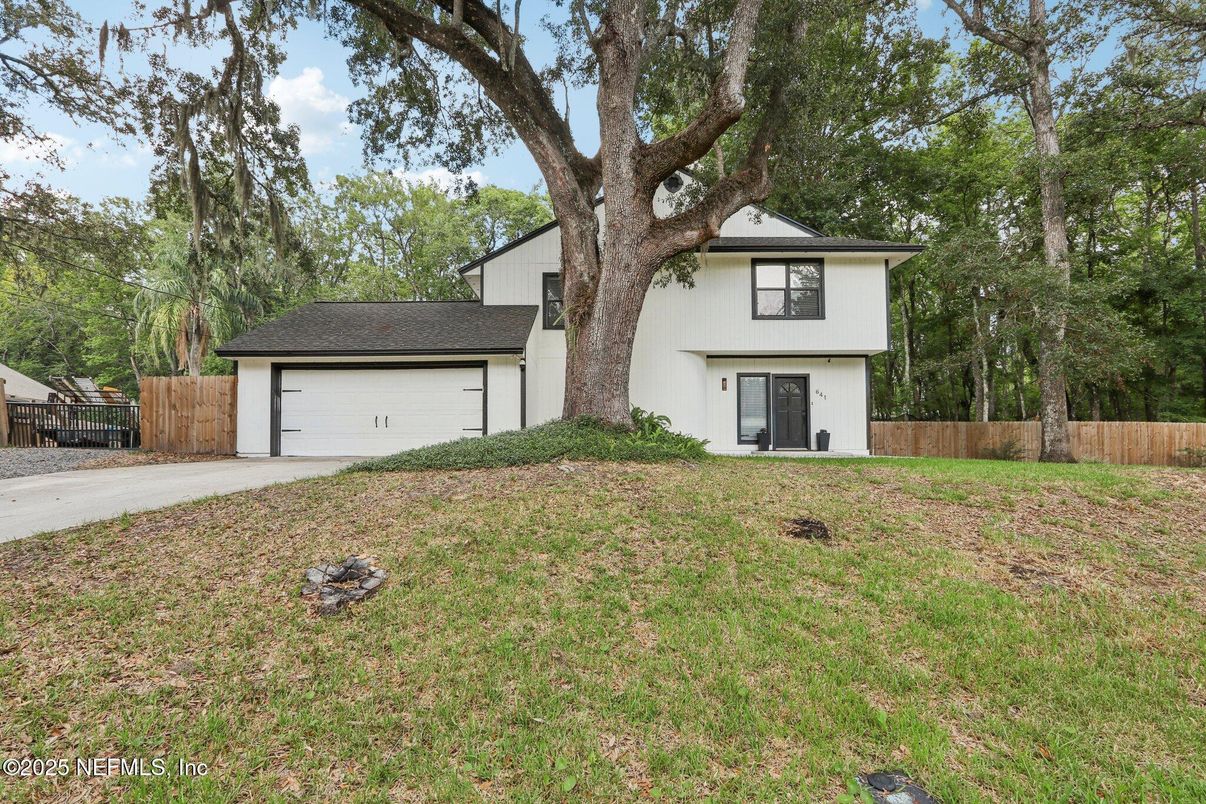 Attached, Backyard, Exterior, Facade, Raised Ranch