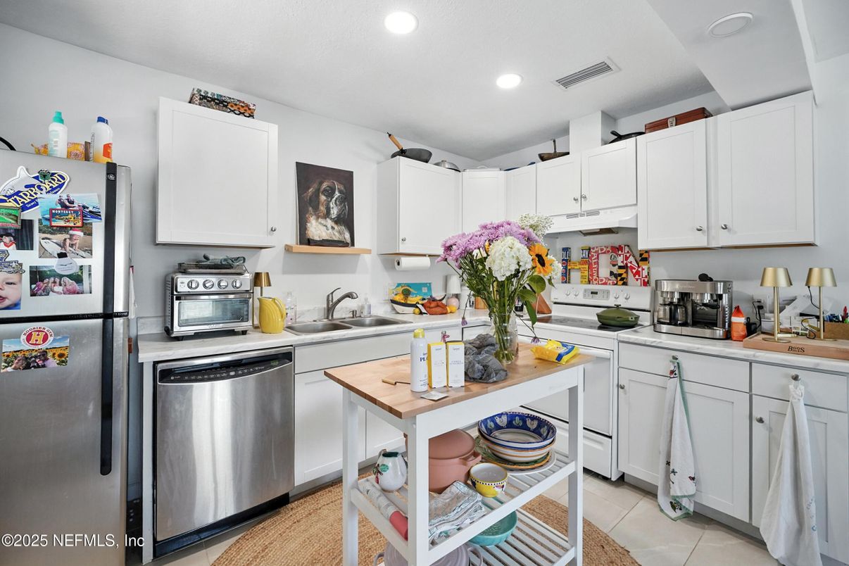 Interior, Kitchen, Recessed Lighting, Stainless Steel Appliances