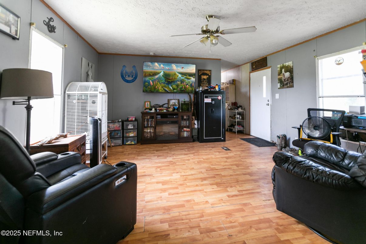 Home Theatre Room, Interior, Wood Texture Flooring
