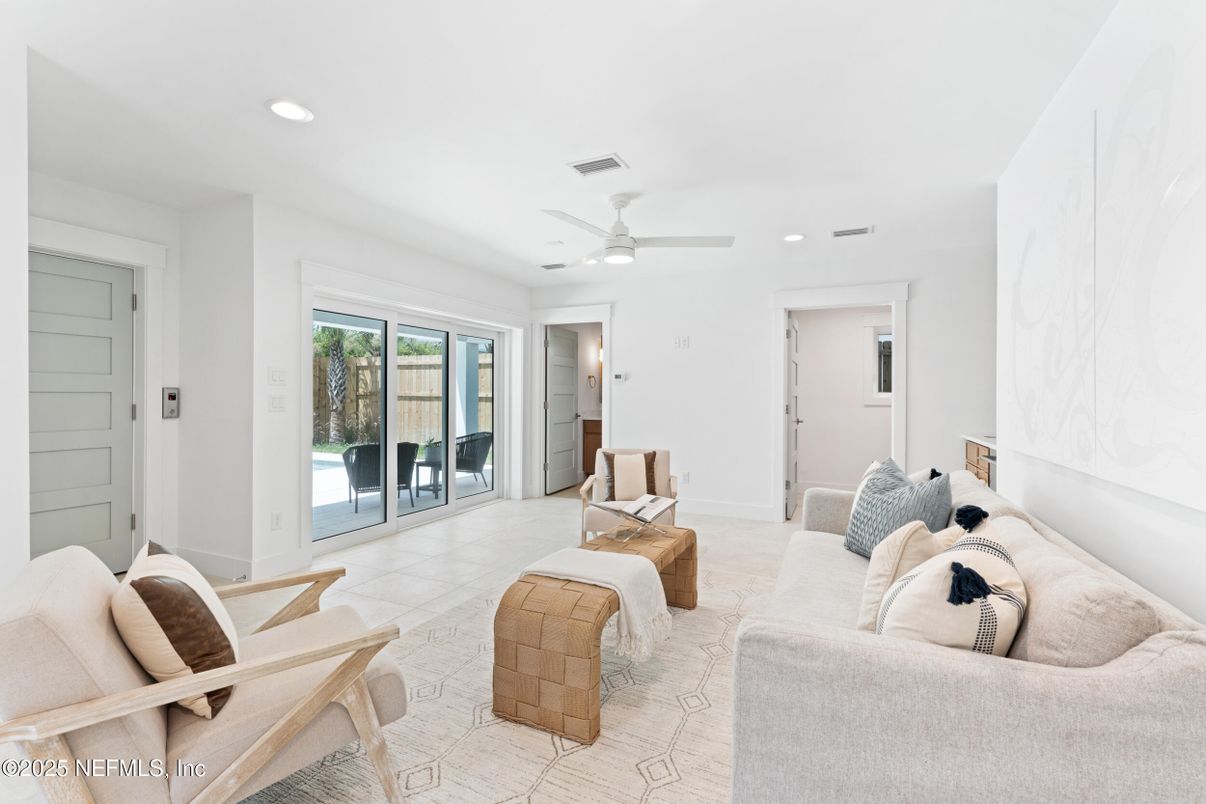 Interior, Living room, Recessed Lighting