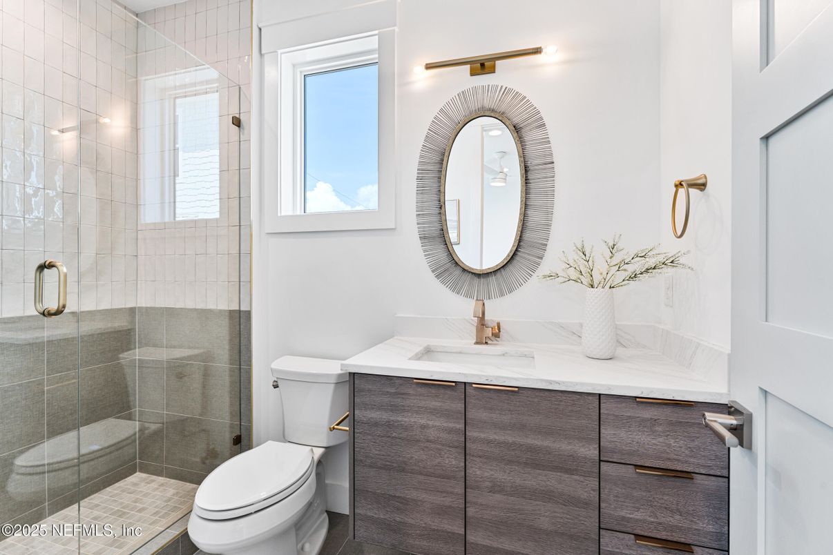 Bathroom, Glass Shower, Interior