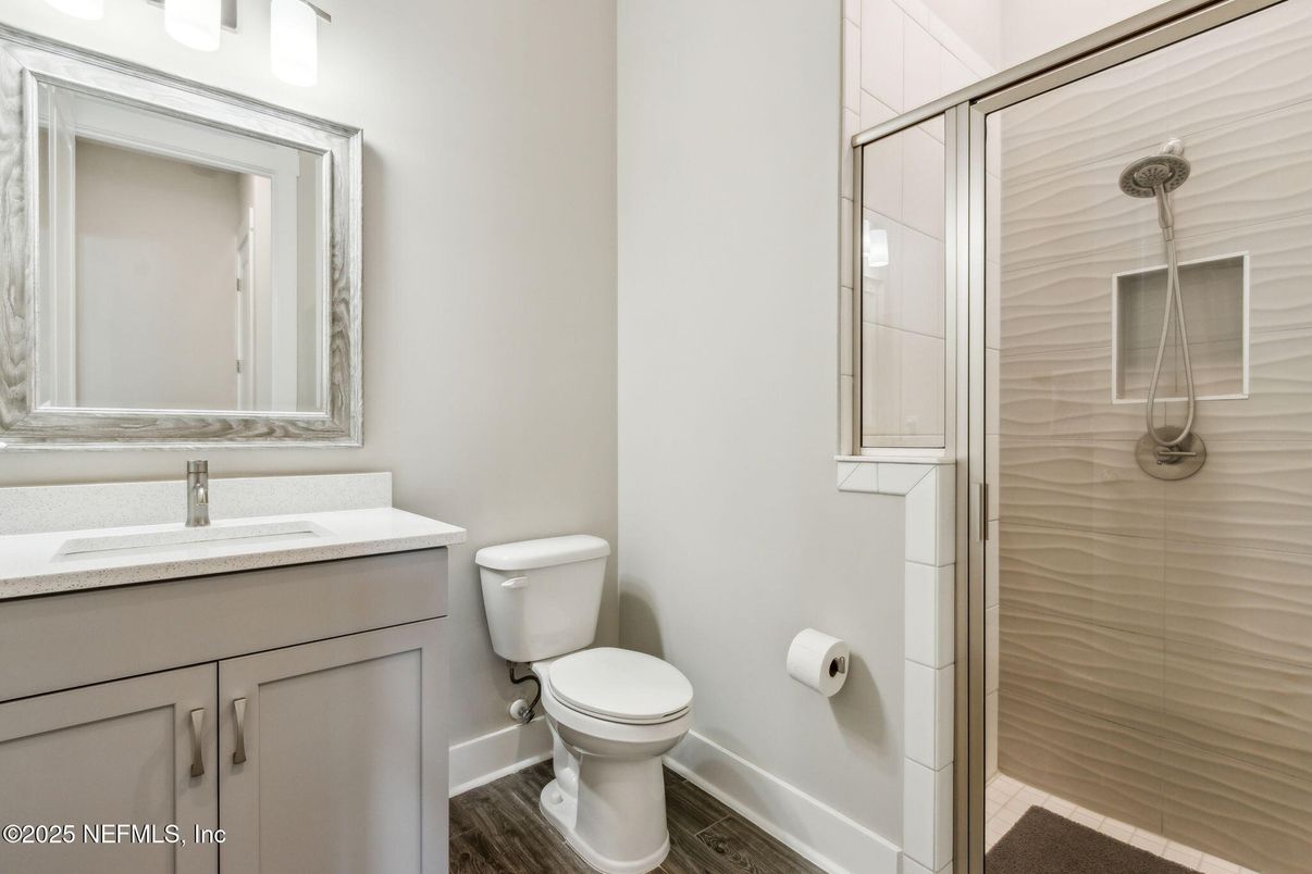 Bathroom, Interior, Wood Texture Flooring