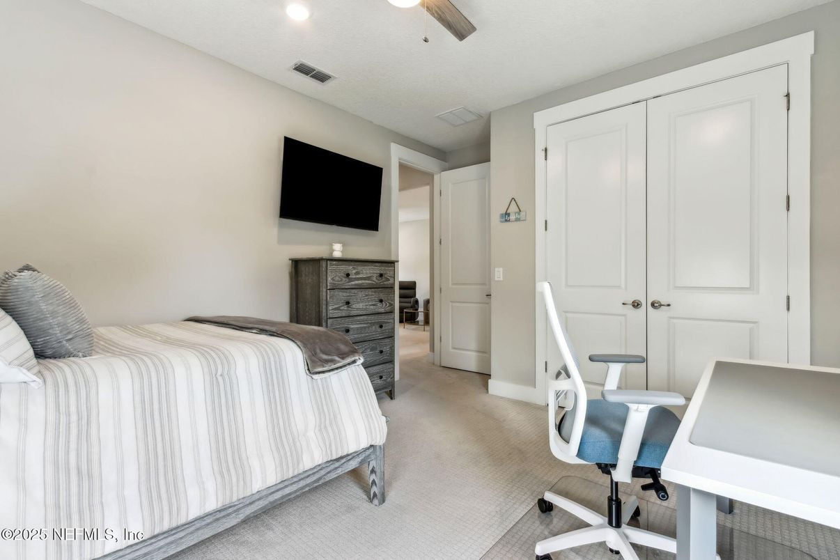 Bedroom, Home Office, Interior, Recessed Lighting