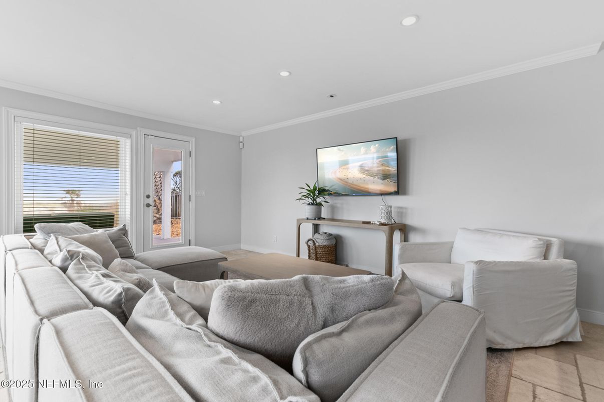 Interior, Living room, Recessed Lighting