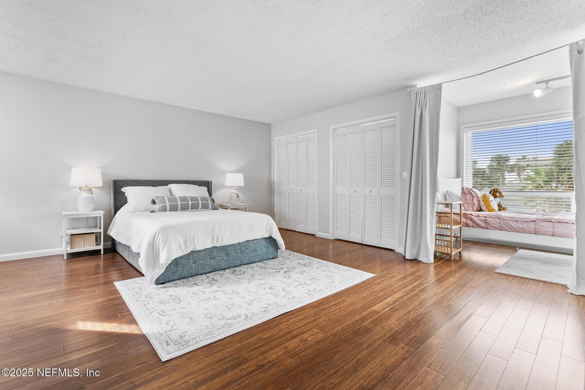 Bedroom, Interior, Wood Texture Flooring