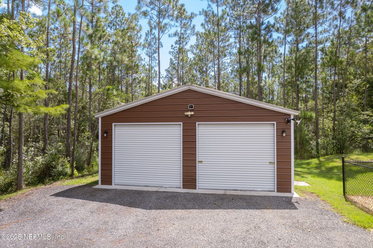 Backyard, Detached Garage, Exterior