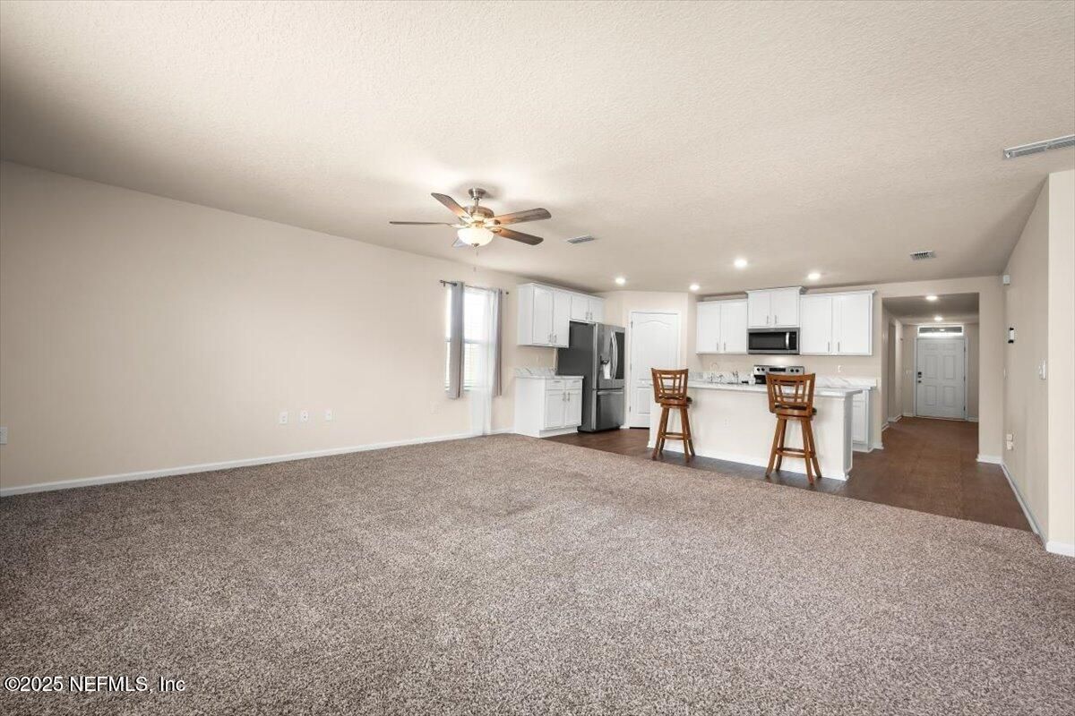 Empty room, Interior, Kitchen, Recessed Lighting