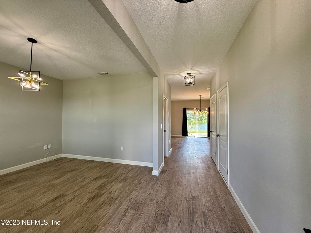 Interior, Pendant Lights, Wood Texture Flooring
