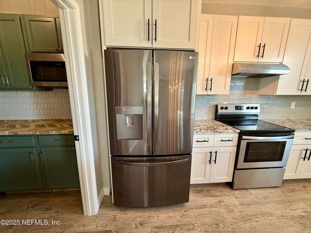 Interior, Kitchen, Wood Texture Flooring