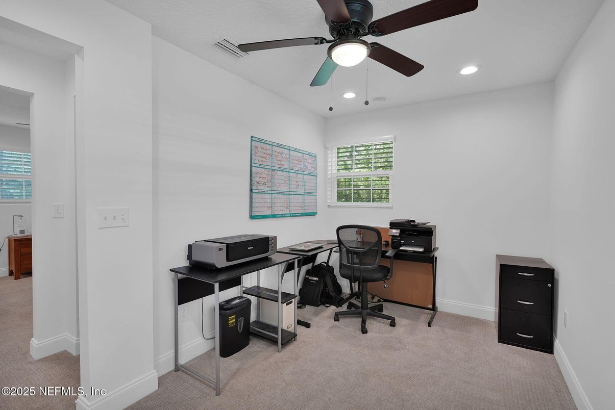 Home Office, Interior, Recessed Lighting
