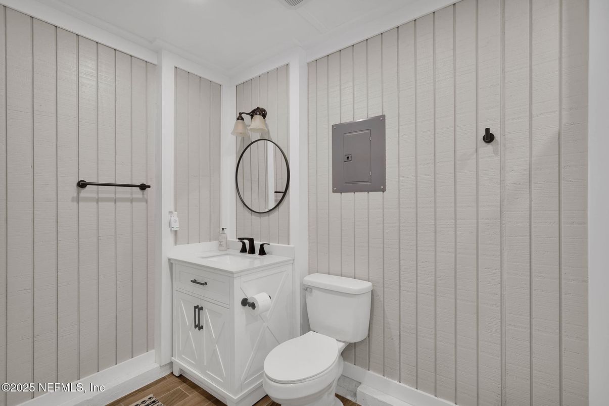 Bathroom, Interior, Wood Texture Flooring