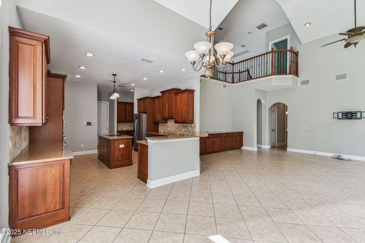 Chandelier, Interior, Kitchen, Pendant Lights, Recessed Lighting
