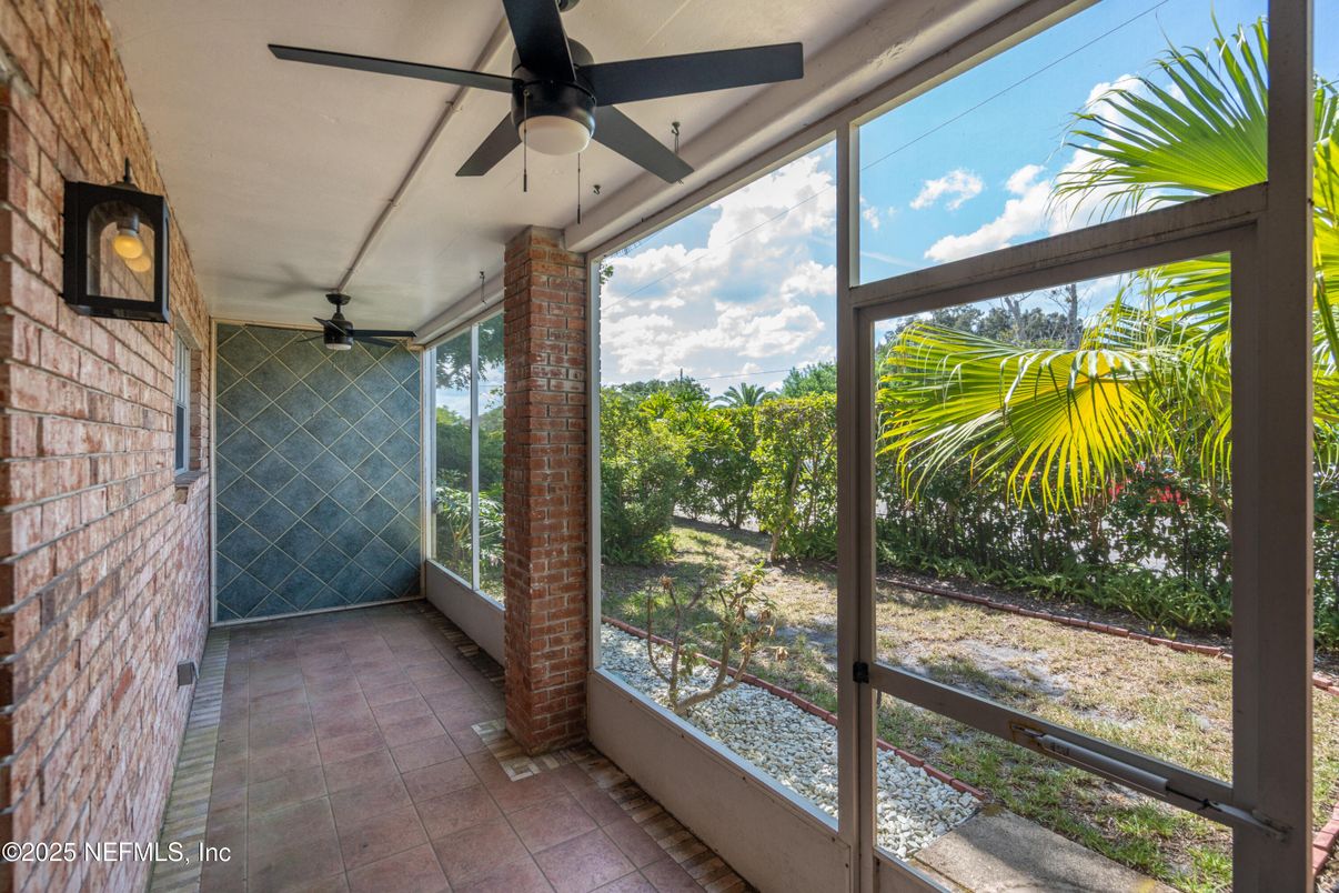 Interior, Stone Walls, Sun Room