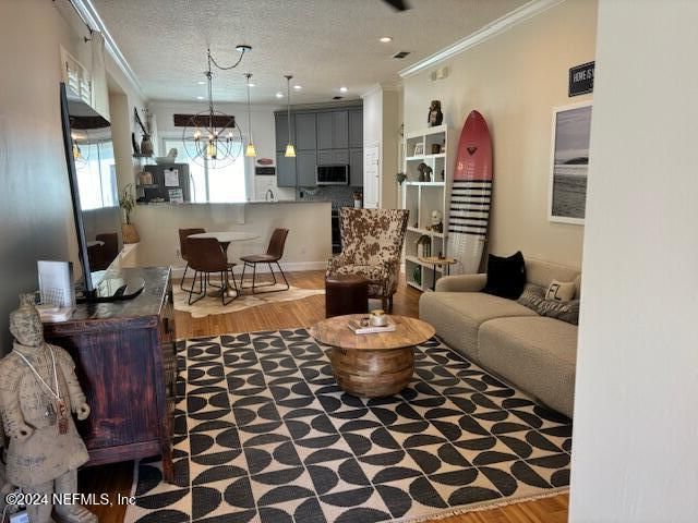 Dining room, Interior, Kitchen, Living room, Pendant Lights, Recessed Lighting, Wood Texture Flooring