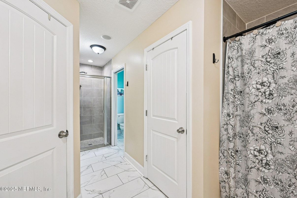 Bathroom, Glass Shower, Interior, Marble