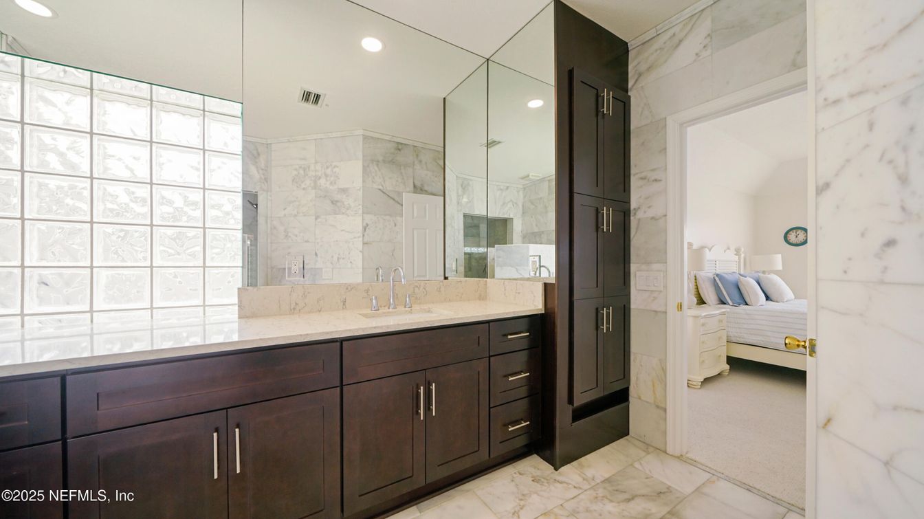 Bathroom, Bedroom, Interior, Marble, Marble Walls, Recessed Lighting