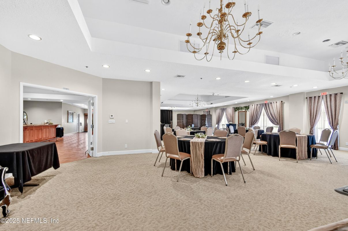 Chandelier, Dining room, Interior, Recessed Lighting